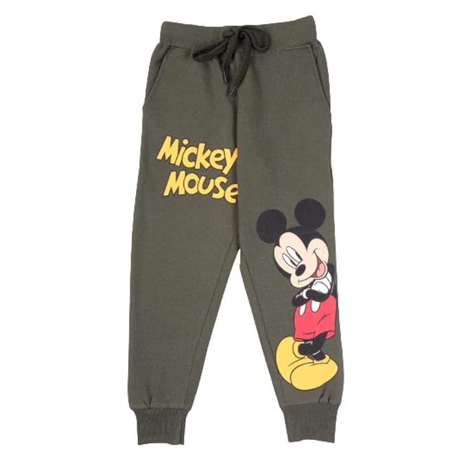 Kids Cotton Disney Mickey & Friends Joggers for Boys & Girls, Cotton Track Pant Trousers for Kids Casual Wear