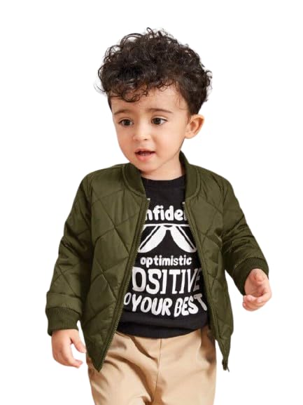 Girls Bomber Jacket | Girls Solid Warm Bomber Full Sleeve Jackets for Winters