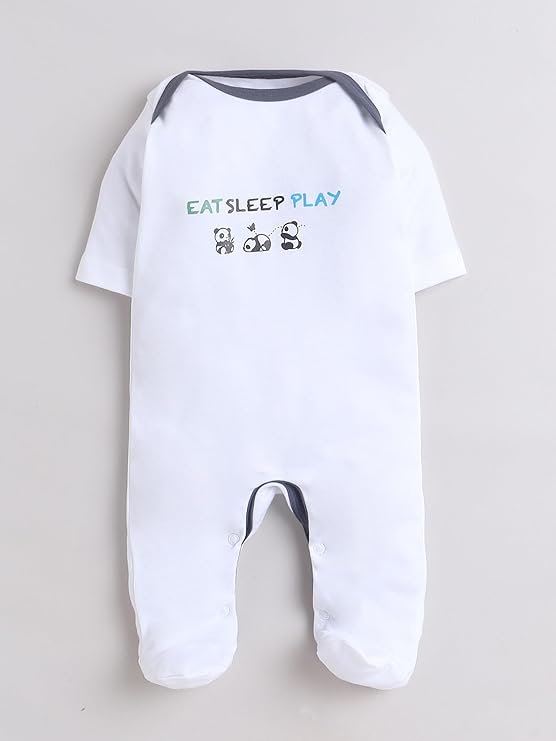 100% Cotton Rompers Sleepsuits Jumpsuit Night Suits for Infants Newborn Baby Boys & Girls