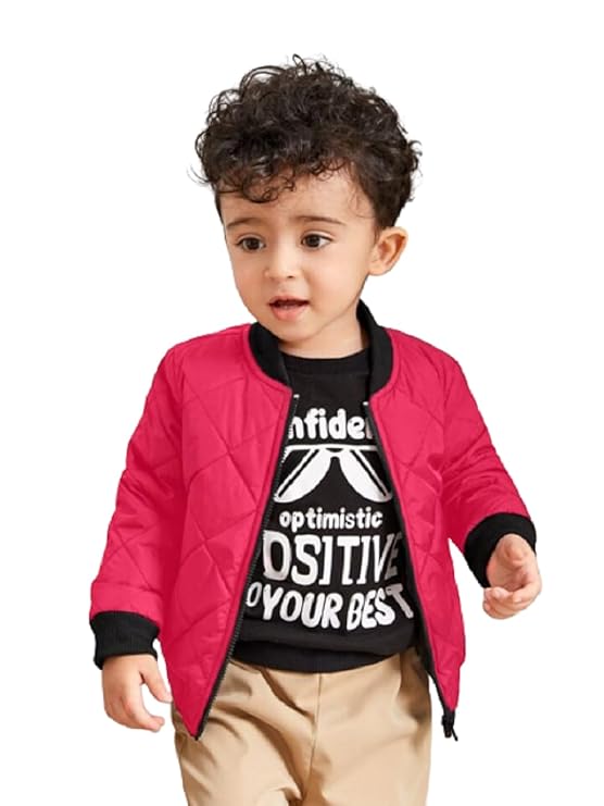 Girls Bomber Jacket | Girls Solid Warm Bomber Full Sleeve Jackets for Winters