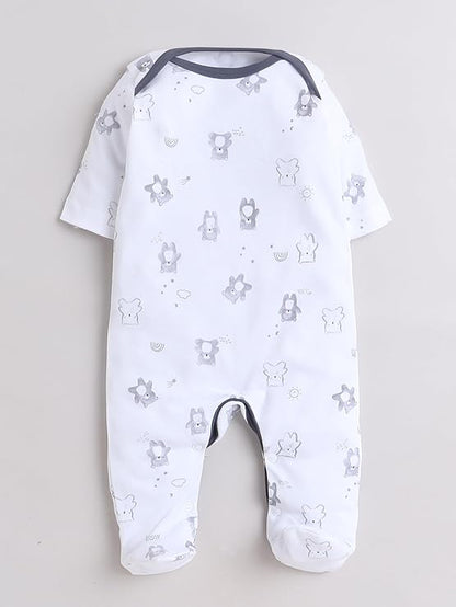 100% Cotton Rompers Sleepsuits Jumpsuit Night Suits for Infants Newborn Baby Boys & Girls