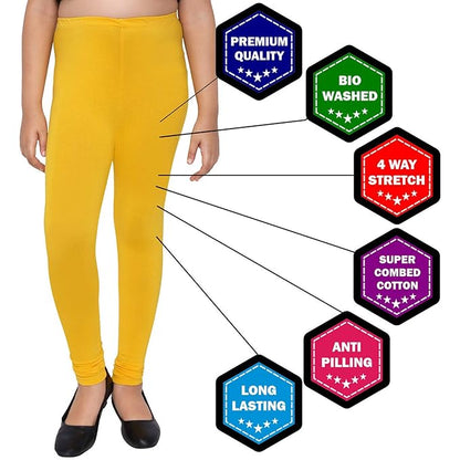 Premium Girls Leggings Value Combo Pack of 3 - Versatile Colors and Sizes for All Ages